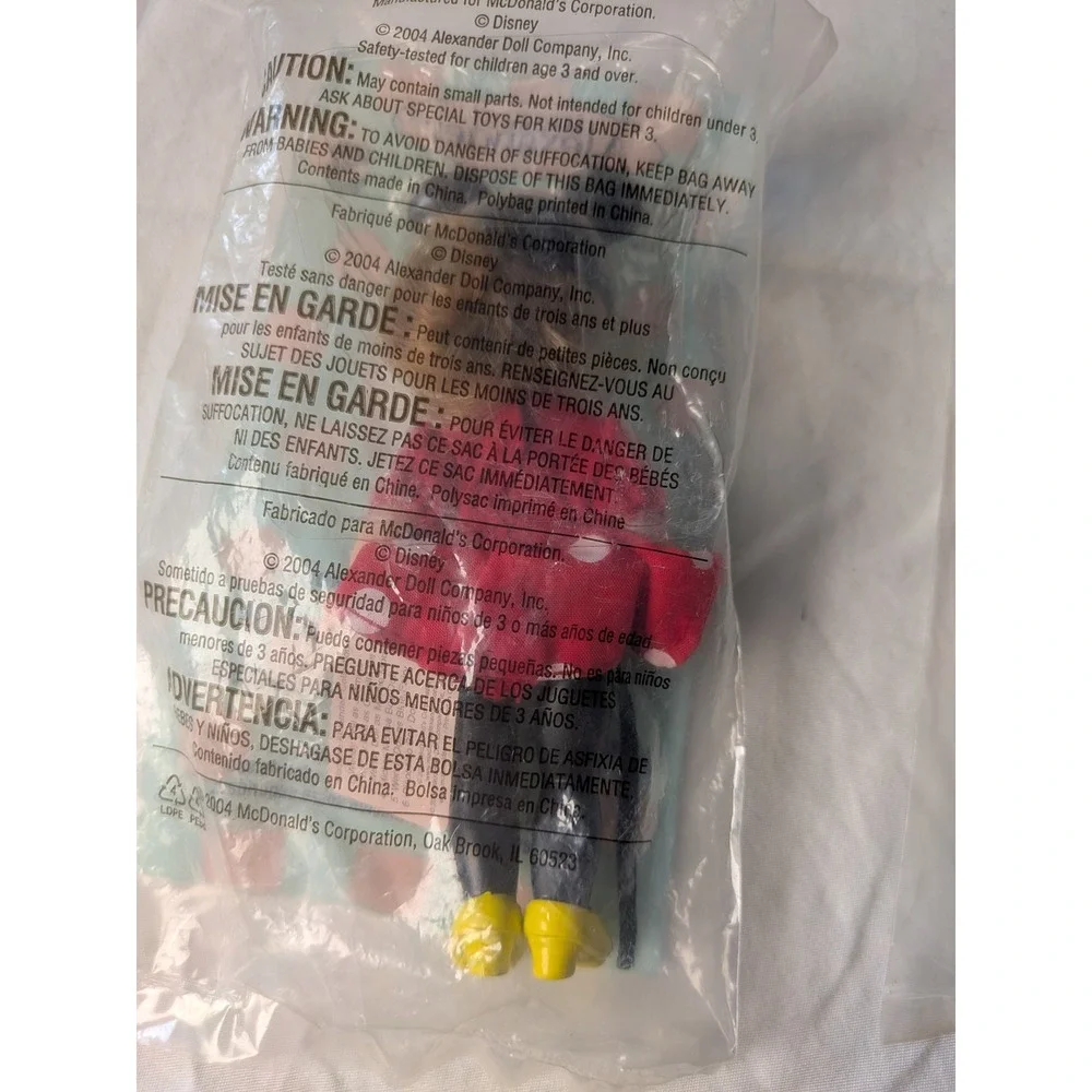 2004 Madame Alexander McDonalds Disney Mickey & Minnie Mouse Dolls NIP Set of 2